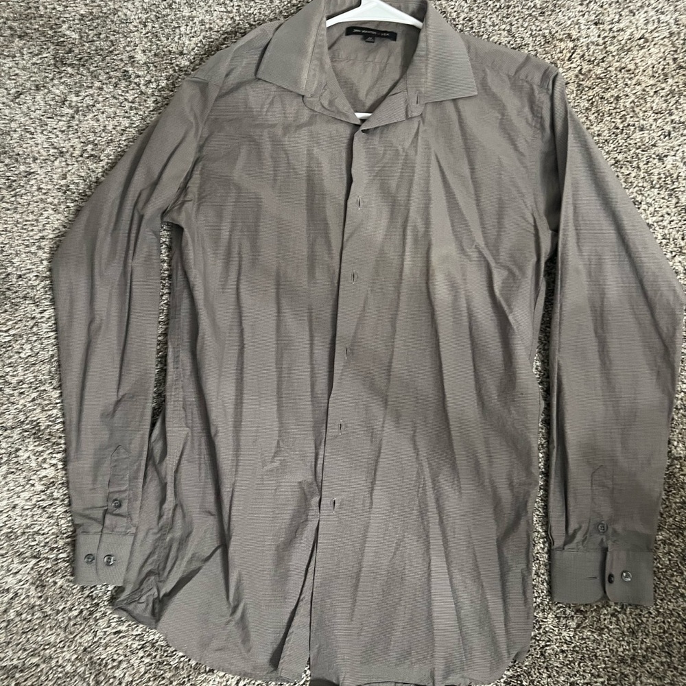John Varvatos Charcoal Dress Shirt